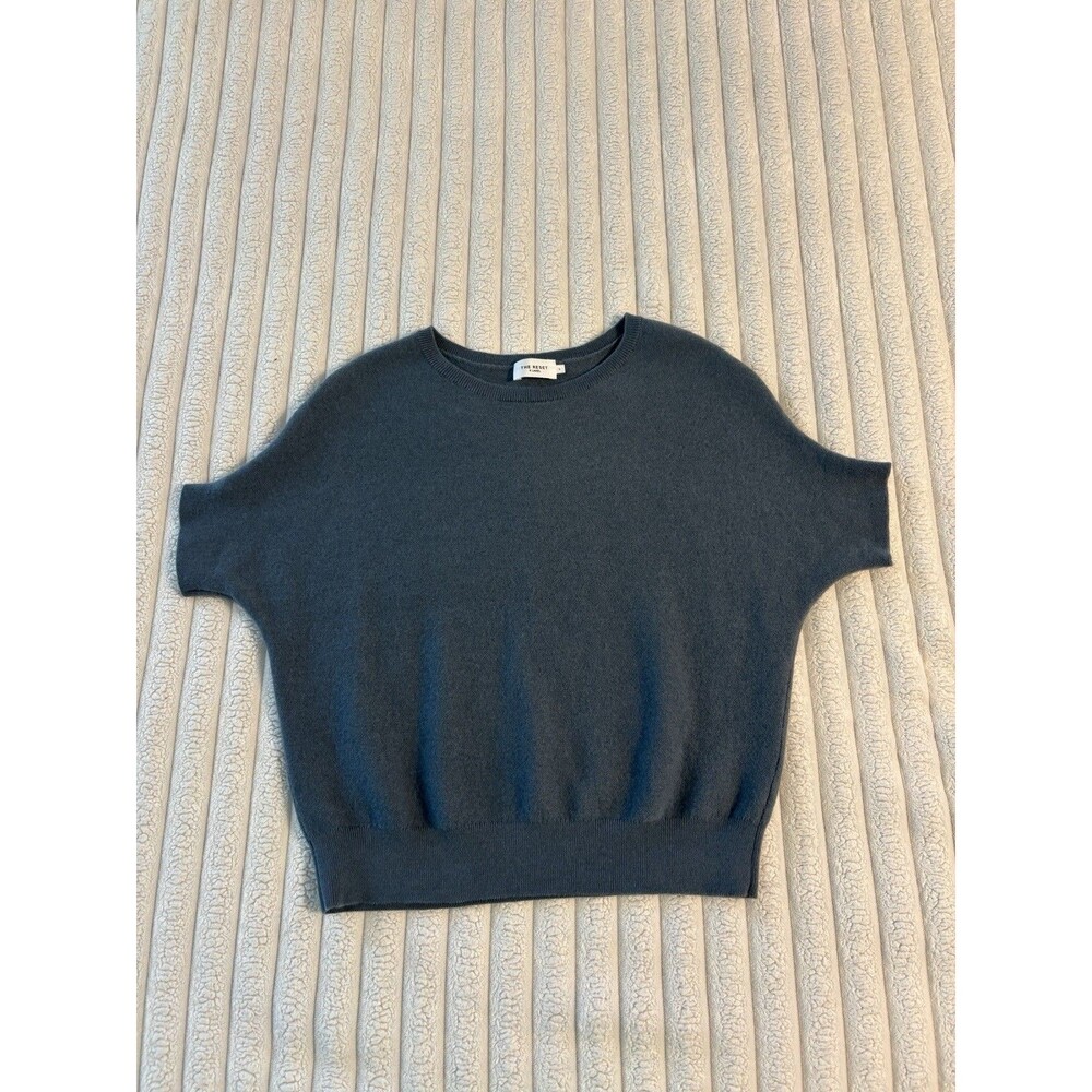 The Reset R Label Top Short sleeve 100% wool sweater women’s large blue fall